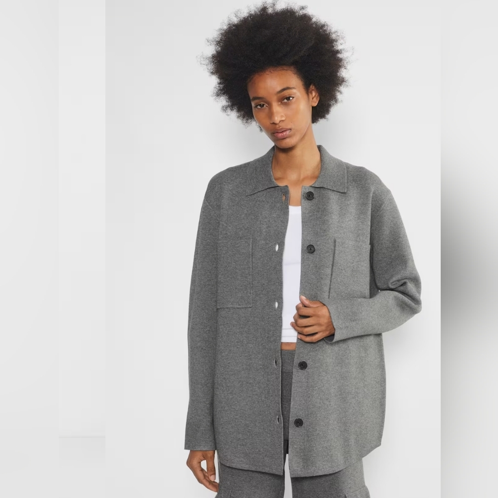 Babaton Charcoal Button-Up Blazer